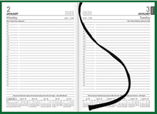 Milford Diary 2023 A5 Size One Day Per Page Green